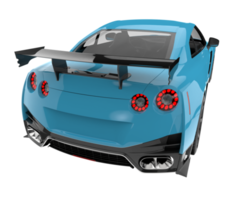 sport auto geïsoleerd Aan transparant achtergrond. 3d renderen - illustratie png