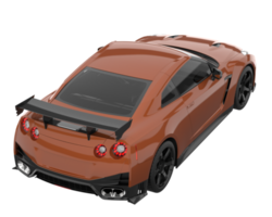 Sport car isolated on transparent background. 3d rendering - illustration png