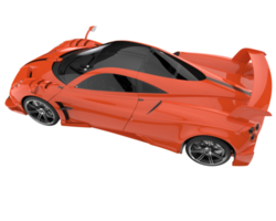 Sport car isolated on transparent background. 3d rendering - illustration png