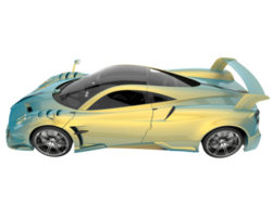 carro esporte isolado em fundo transparente. renderização 3D - ilustração png