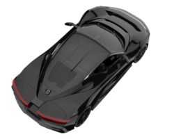 voiture de sport isolée sur fond transparent. rendu 3d - illustration png