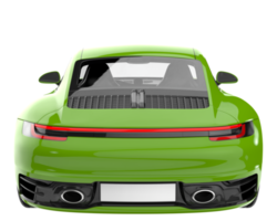 voiture de sport isolée sur fond transparent. rendu 3d - illustration png