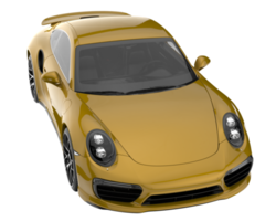 voiture de sport isolée sur fond transparent. rendu 3d - illustration png