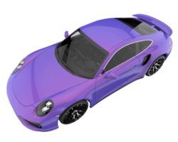 Sport car isolated on transparent background. 3d rendering - illustration png