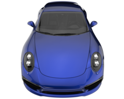 voiture de sport isolée sur fond transparent. rendu 3d - illustration png