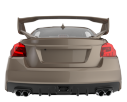 voiture de sport isolée sur fond transparent. rendu 3d - illustration png