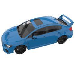 Sport car isolated on transparent background. 3d rendering - illustration png