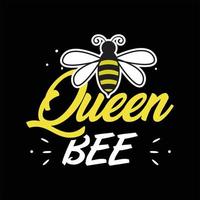 diseño de camiseta de abeja vector