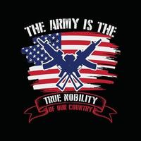 USA  Army T-shirt Design vector