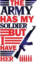 USA  Army T-shirt Design vector