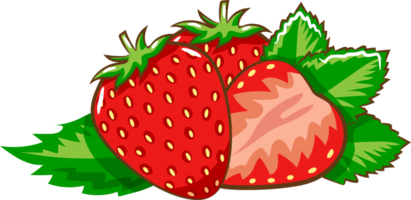 Strawberry png graphic clipart design