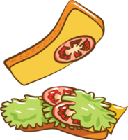 Sandwich png graphic clipart design