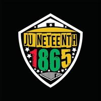 Juneteenth T-shirt Design vector