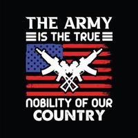 USA  Army T-shirt Design vector