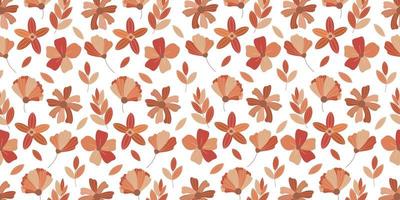 Abstract floral pattern background in vintage design vector