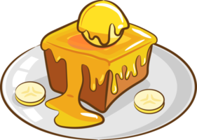 Honey toast png graphic clipart design