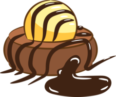 chocola lava taart PNG grafisch clip art ontwerp