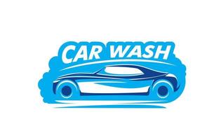 Car wash service, automobile cleaning garage icon vector