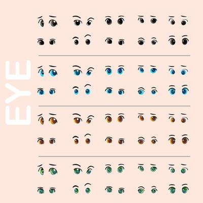 Cartoon Eyes Vector Vector Art & Graphics Cartoon Eyes Vector Vector Art & Graphics