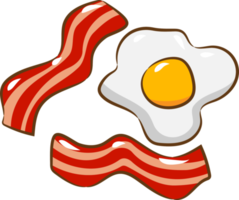 Egg bacon png graphic clipart design