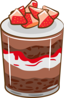 Trifle png graphic clipart design