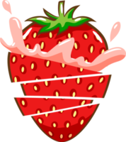 Erdbeer-PNG-Grafik-Clipart-Design png