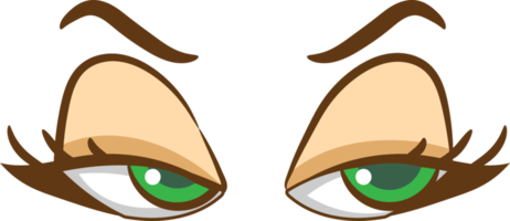 Cartoon eyes png graphic clipart design