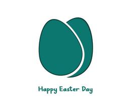 Happy Easter Day Greeting Template vector