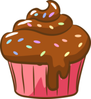 Cupcake png graphic clipart design