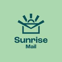 Sunrise Mail Logo Vector Download Chat Letter Email Fast Light