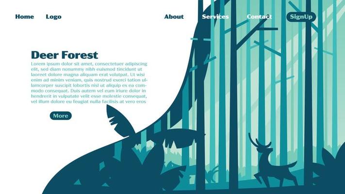 Deer Forest Landing Page