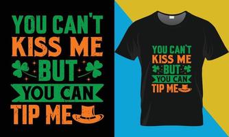 S t. patrick's día, irlandesa día camiseta diseño vector