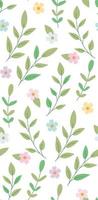 Spring floral colorful seamless pattern vector