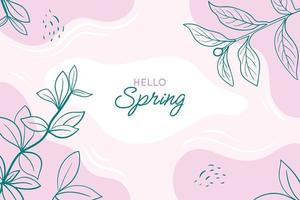 Spring elegant floral abstract background vector