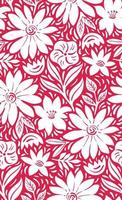 Modern floral pattern vector