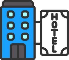 icono de vector de hotel