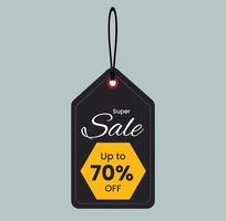 70 percentage off, Discount stickers set for shop, Free Vector