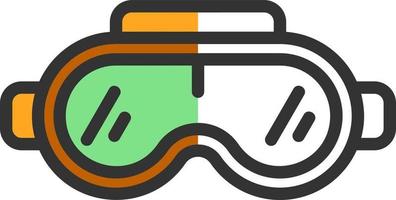 icono de vector de gafas vr