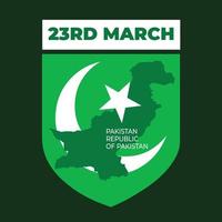 23rd March Pakistan Day Design Concept vector illustration