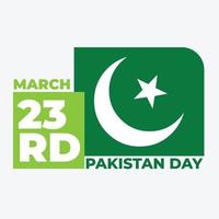 23 marzo Pakistán día diseño concepto vector ilustración