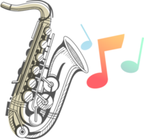 saxofone símbolo ilustração png