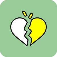 Broken Heart Vector Icon