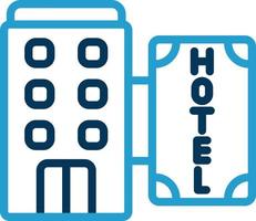 icono de vector de hotel