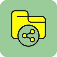 Shared Folder Vector Icon