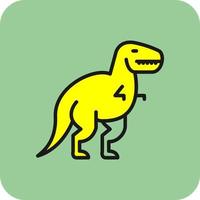 icono de vector de dinosaurio