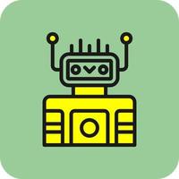 icono de vector de robot