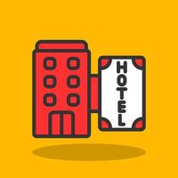 icono de vector de hotel