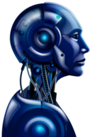 humanoide robot androide cabezas