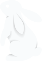 Bunny rabbit paper cut symbol png