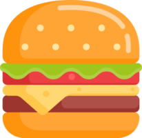 hamburger kleur icoon png
